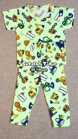 Setelan tidur anak banyak banyak karakter, bahannya lembut, adem. #dailyoutfits #bajuanak 