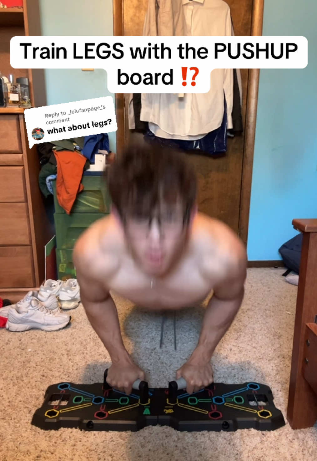 Replying to @_lulufanpage_ it’s super simple with the pushup board #gym #GymTok #tiktokshop #homegym #dealsforyoudays #chest #chestworkout #pushups #pushupboard 