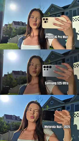 Tested these phone cameras outside! Which one is better? #iphone #samsung #motorola 