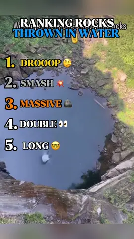 Ranking Rocks Thrown In Water #fyp 