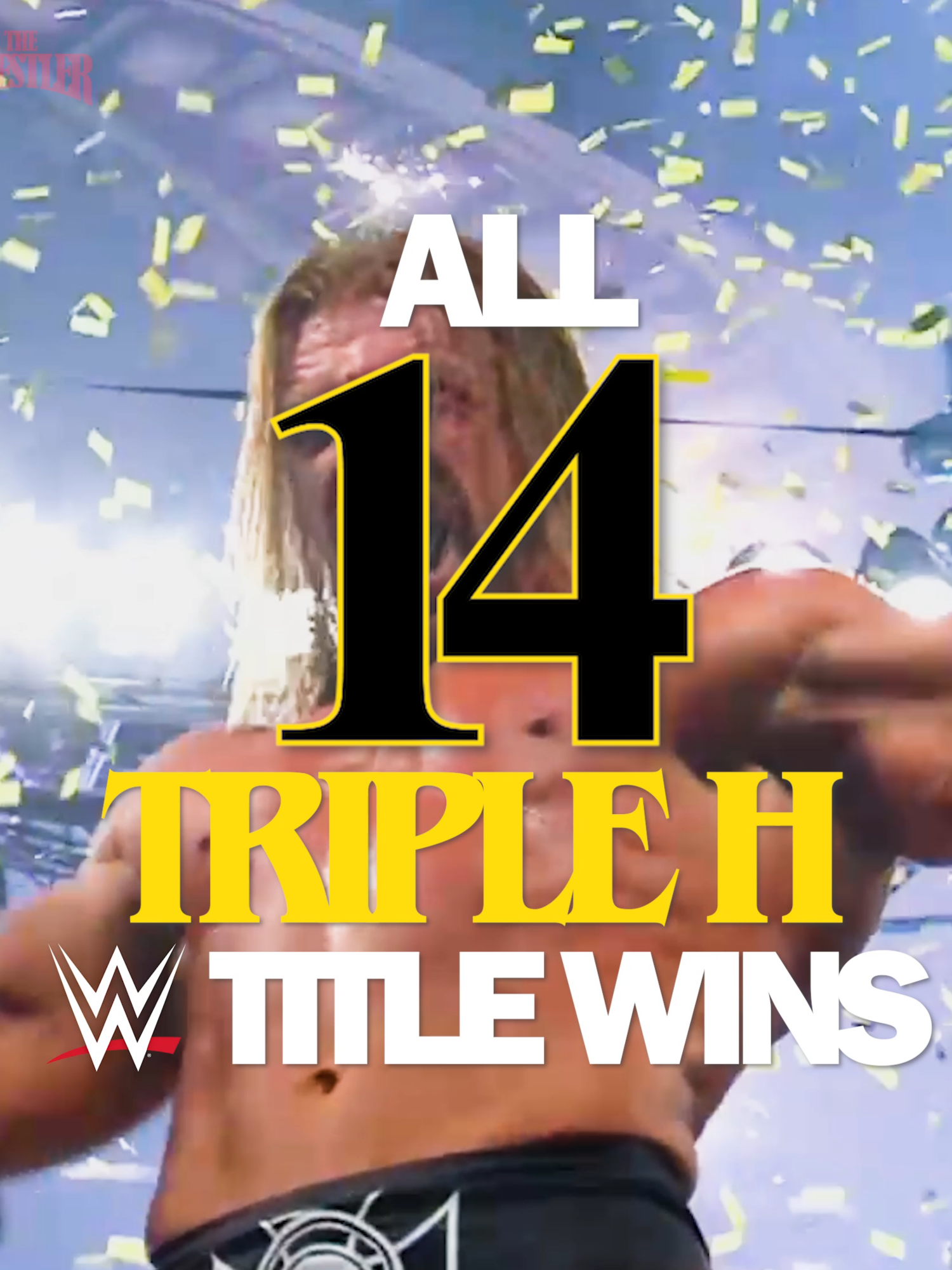 All 14 Triple H WWE World Title Wins  #WWE #tripleh #wrestling #randyorton #wwetitle
