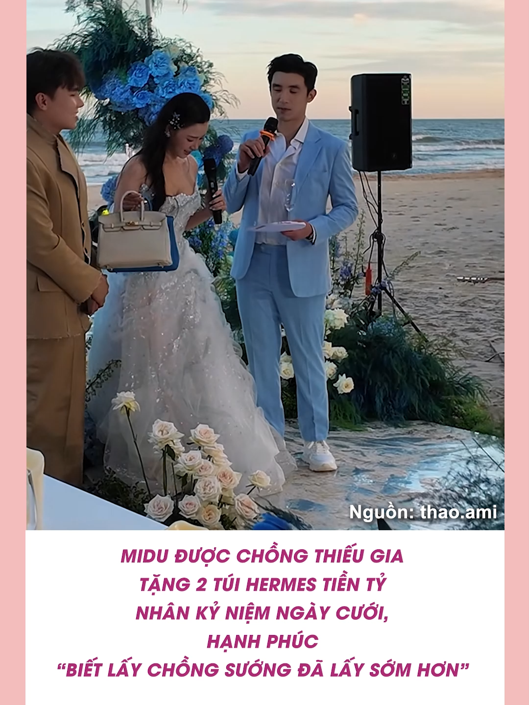 Midu được chồng thiếu gia tặng 2 túi Hermes tiền tỷ nhân kỷ niệm ngày cưới, hạnh phúc “biết lấy chồng sướng đã lấy sớm hơn” #midu#Bestie#BestNews#trending#tiktokgiaitri#xuhuong#YAN