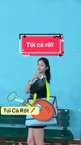 Nay cô ấy review túi cà rốt cute 🥕 #badminton #caulong #caulongvietnam #cầulông #tuicaulong 