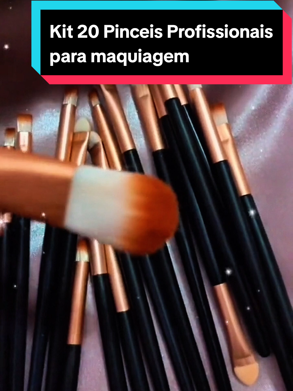 Kit 20 Pinceis Profissionais para maquiagem #kit #pinceis #maquiagem #rosto #cuidados #beleza #moda #tiktokshop 