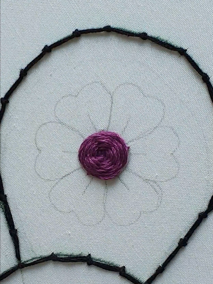 From simple stitches to stunning designs.  The beauty of hand embroidery.  💖 #embroiderytutorial #handmadewithlove #embroideryflowers