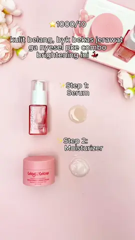✨ No more wajah kusam karena ada 2pcs Glowing Set 😜💓 Cuss checkout di TikTok Live now yaah! #g2g #2pcsglowingset #pomegranatemoisturizer #pomegranateserum #bekasjerawat #kulitkusam #skincaremencerahkan #niacinamide 