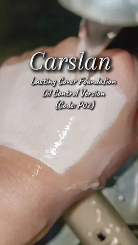 Kulit berminyak tapi nak makeup kekal flawless? 💧 Carslan P02 ni memang best gila! great ya! 