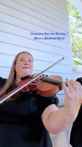 Somewhere Over the Rainbow / What a Wonderful World - Violin & Guitar Wedding Prelude 🎻🌈🌺 Live cover of Israel Kamakawiwoʻole’s classic at Eden at Gracefield in Walterboro, SC 💍🎶 #hawaiianweddingmusic #weddingprelude #violinandguitar #somewhereovertherainbow #whatawonderfulworld #israelkamakawiwoole #edenatgracefield #lowcountrywedding #southcarolinawedding #ceremonymusic #liveweddingmusic  