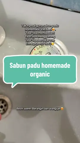 Belum habis seketul pun dah rasa kesan dia tuh. #sabunpaduhomemade #sabunorganic #sabunherba #sabunmontok #sabunpaduviral #fypage #fyp 