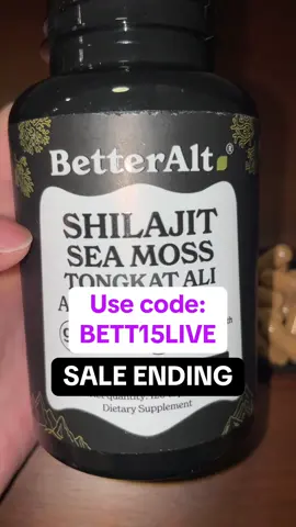 Now get these bestselling Shilajit Sea Moss Capsules by BetterAlt on a massive deal now! #shilajit #seamoss #tongkatali  #TikTokShopCreatorPicks  #DealsForYouDays #summervibes #TTSLevelUp #superbrandclub #summertransformation #summerwonderland       #TikTokShopSummerTurnUp    