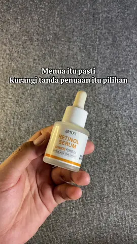 Erto's retinol serum . Bantu kurangi tanda penuaan diwajah #retinol 