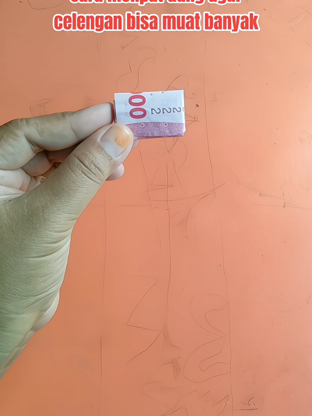 Cara melipat uang agar celengan bisa muat banyak  #fyppppppppppppppppppppppp  #viralvideo  #trendingtiktok  #tutorial 