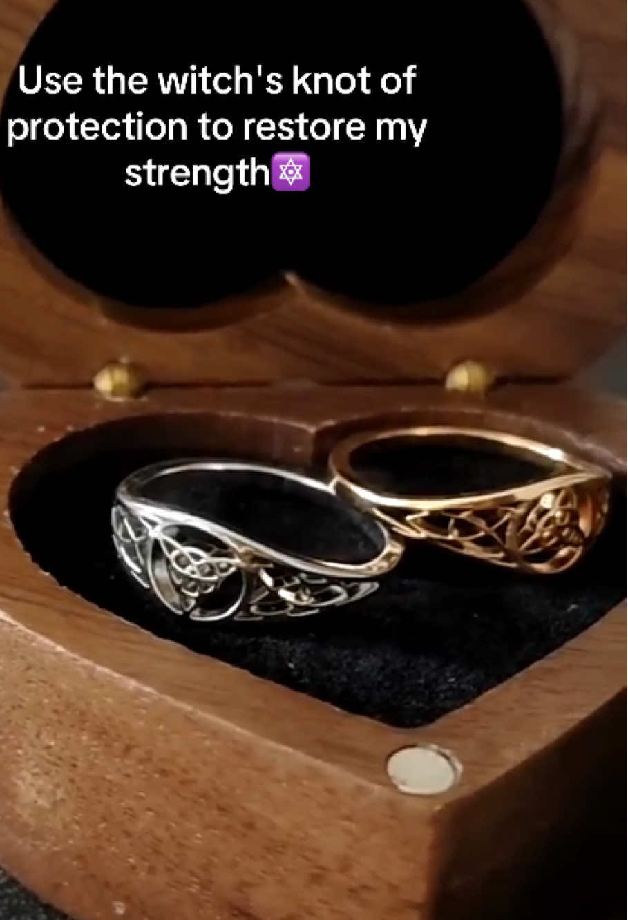 Witch protection knot ring #witchknotnecklace #witchknotring #witchtok #women #trending #dealsforyoudays 