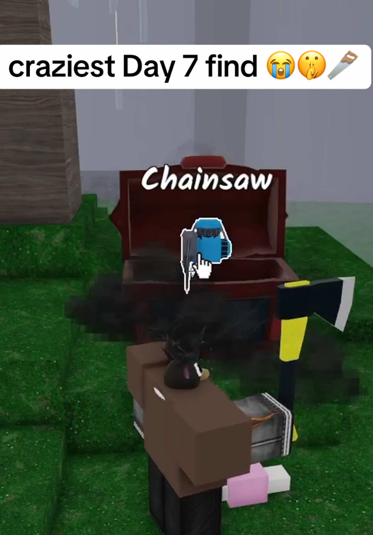 finding the chainsaw on Day 7 is actually insanely great luck 😭 #99nightsintheforest #99nightsintheforestroblox #roblox #robloxviral #robloxfyp #robloxedit #robloxgamestoplay 