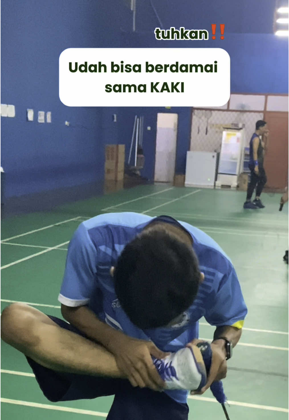 Gampang kan damainya kalo sama kaki😍🔥 #bausepatu #parfumsepatu #baukaki #footspray #badminton 