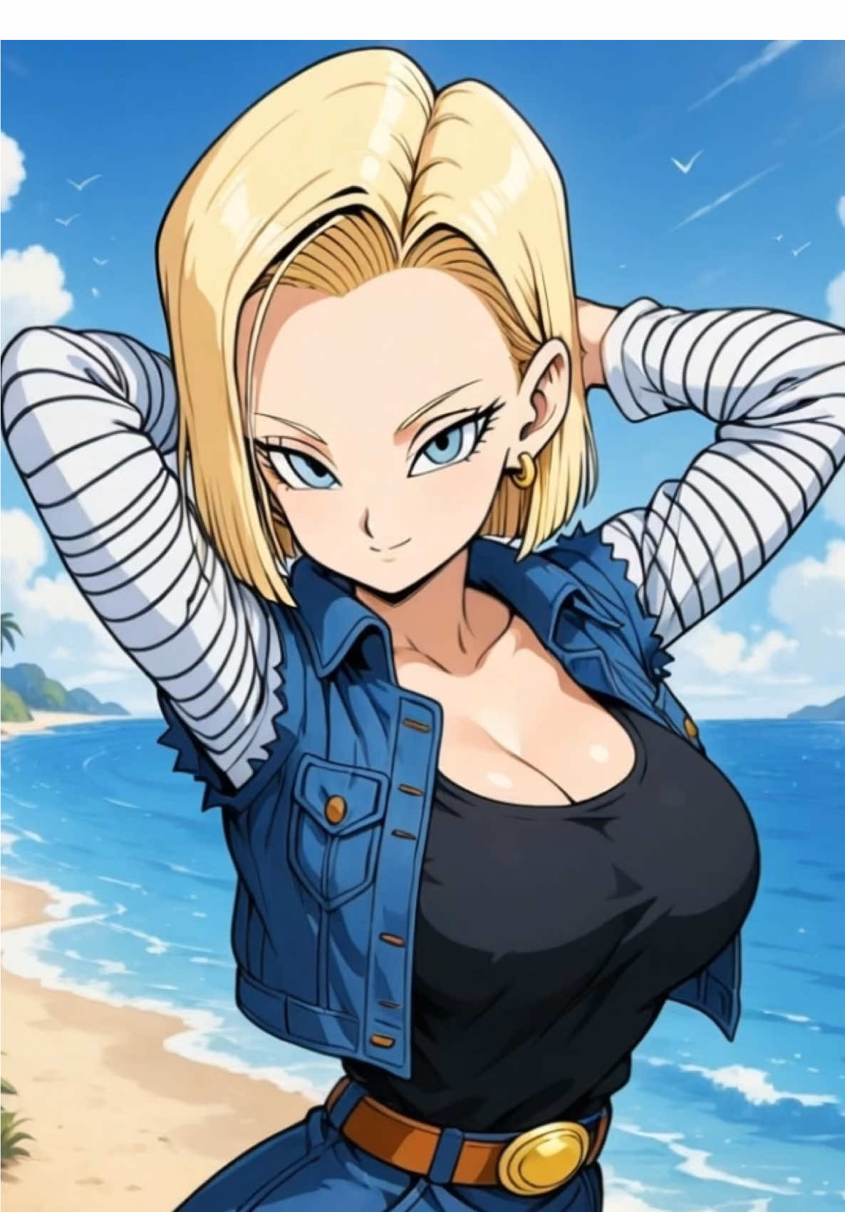 Android 18 from Dragon Ball Z  #android18 #dragonball #dragonballz #fyp #dance #anime #aicharacter 