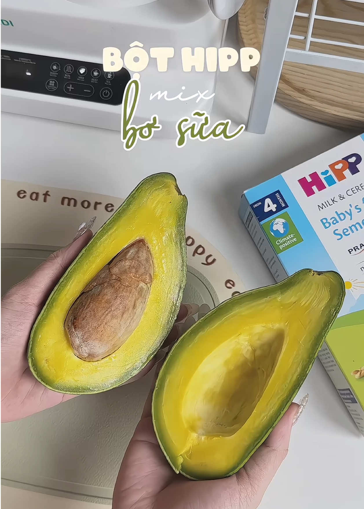 Chiều này em Panda ăn gì 🥑🥣 #pandababi🐼 #andam #hipp #hipporganic #botandamhipporganic #andamcungbe #chamcon #nuoiconnhantenh #andamtruyenthong #monngonchobe #buaphuchobe 