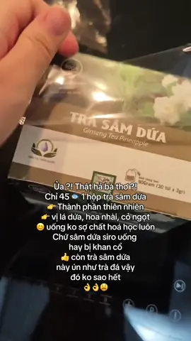 Trà sâm dứa hoa nhài #samdua 