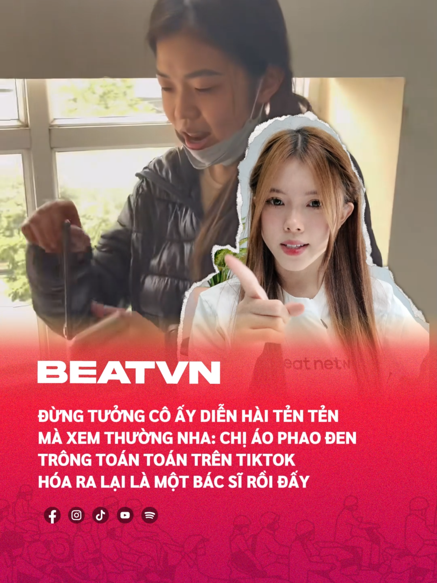 Chị áo phao đen hoá ra lại là bác sĩ ạ #beatnetwork #beatvn #hoangacid