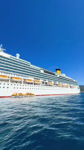 View from tender boat to Costa Fascinosa🤩 #costafascinosa #costacrociere #tender #lifeboat #cruisetok #cruiseship #cruiselife @costacruisesofficial 