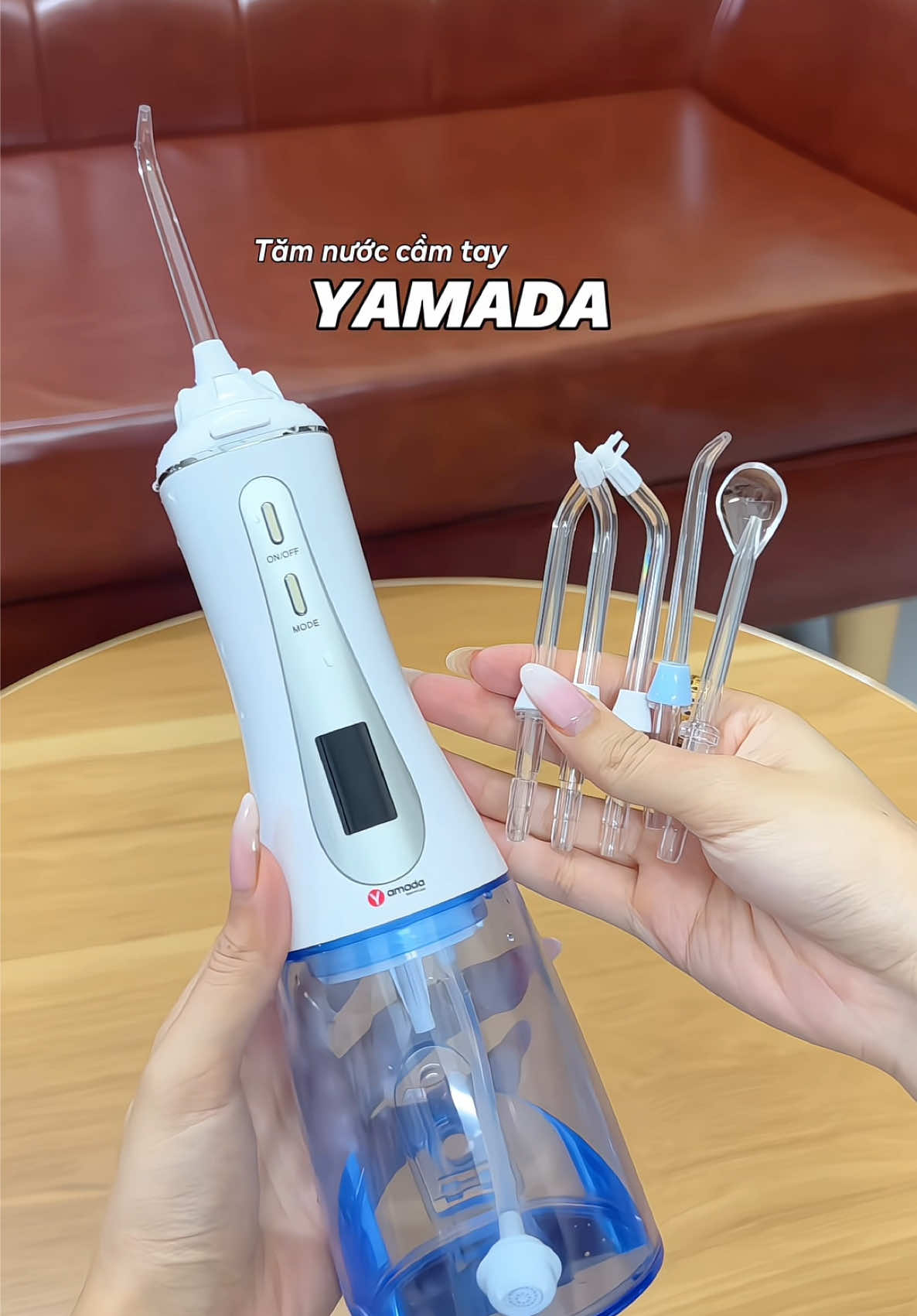 Máy tăm nước đầu tiên trên thị trường có cảm biến nhiệt độ nước nè 😍🎀 #yamada #maytamnuoc #maytamnuocyamada #chamsocrangmieng #review #minnriviu #muataitiktok 