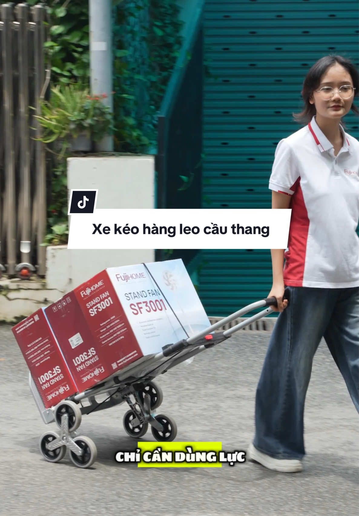 Hàng hoá từ nay có thể mang lên tầng cao một cách dễ dàng #fujihome #xedaygapgon #xedayhang 