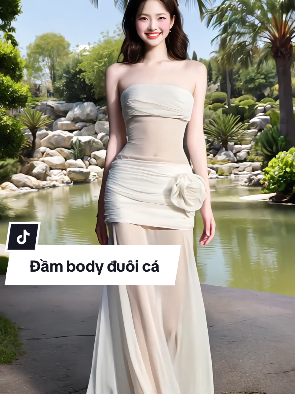 Đầm nữ dự tiệc sang chảnh, váy cúp body dáng dài phối lưới đuôi cá tôn dáng, vừa xinh sang mà vừa khí chất nàng ơi #vayxinh #vaydutiec #vaydibien #vaydangdai #TikTokThoiTrend #xuhuong #thoitrangnu #saochannel 