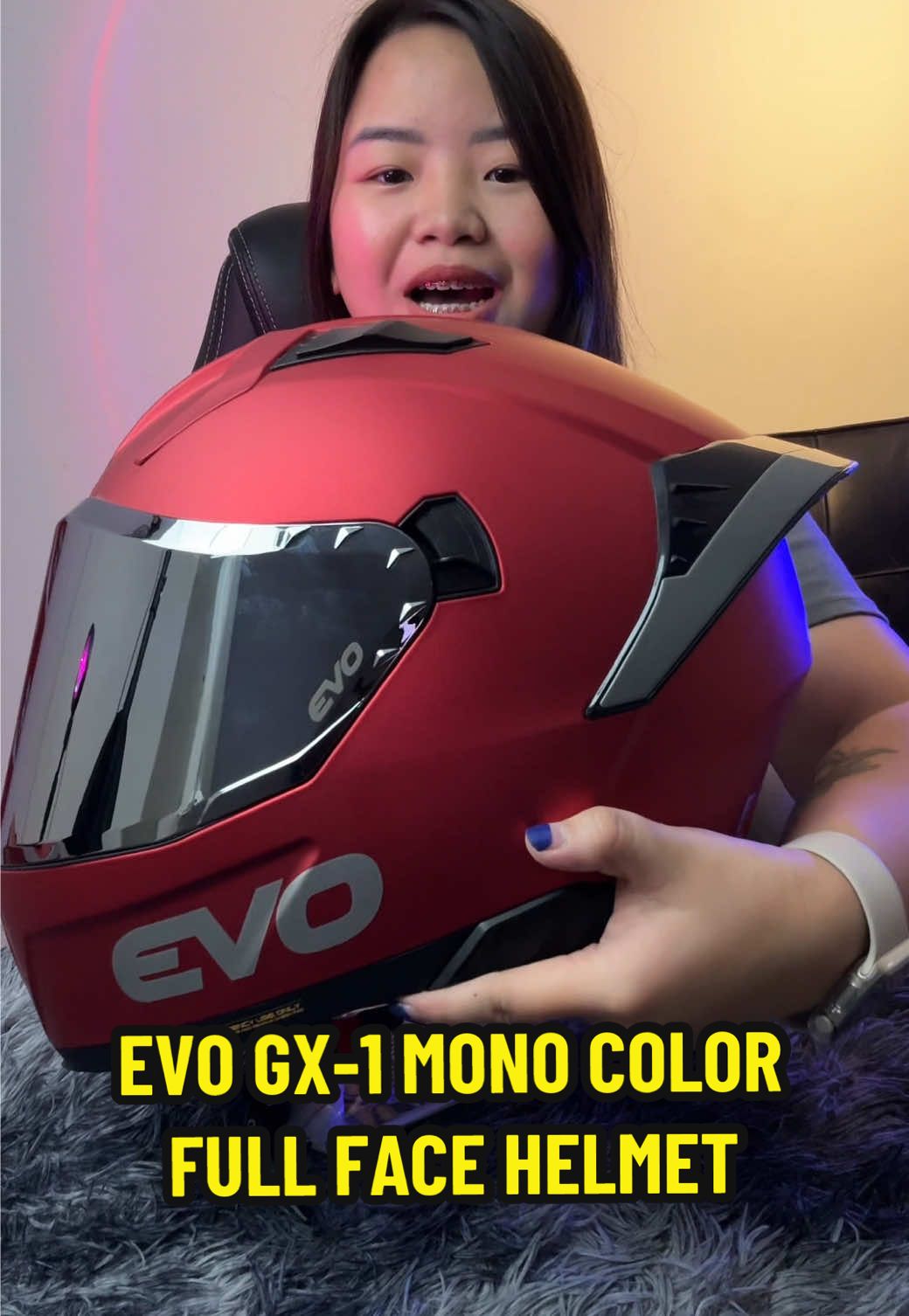 EVO GX-1 MONO COLOR Full Face Dual Visor Helmet #evohelmetsphilippines  #evohelmet #helmet  #fullfacehelmet #evofullfacehelmet #motorcyclehelmet #tiktokfinds #evolution #lhinnethvlogs #fyp #teamgraphitee #budolfinds 
