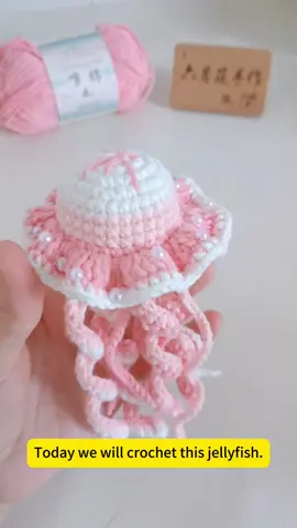Crochet a jellyfish hanging pendant #crochet #handmade #handmadegifts #fyp #handmadewithlove #tiktok #crochettutorial #DIY #crocheting #tutorial #easycrochet 