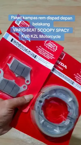 Paket kampas rem dispad depan belakang VARIO  BEAT SCOOPY SPACY  KVB KZL Motorcycle  #kampasrem  #dispad #vario 