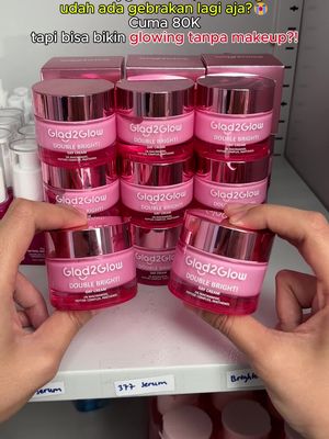 ✨ Bye-bye kulit kusam 😝✋ Say hello to kulit glowing semriwing karena ada Double Bright Day Cream 😜💓 Cuss checkout di TikTok Live now yaah! #g2g #doublebrightdaycream #kulitkusam #mencerahkan #skincaremencerahkan #niacinamide #peptide 
