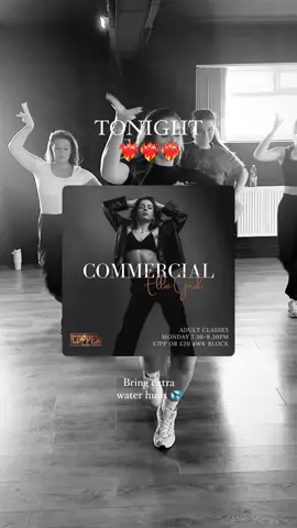 🌟 TONIGHT! 🌟 (and every Monday including bank holidays) Adult Commercial Dance  ⏰ 7:30pm-8:30pm 📌 Copper Studios, NG6 0DZ  🌟 All Levels Welcome!  💰 Pay card on the door £7 class (£20 for block of 4)  Drop me a message with any questions!  ✨ Bring a NEW friend and get class for FREE #nottingham #adult #dance #class #commercial #dancers 