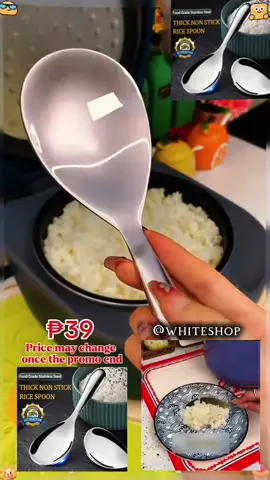 Kitchen Stainless Steel Rice Spoon pandle korean non stick rice scoop sandoc durable large serving spoon #servingspoon  #sandok  #kitchenwear  #stainlesssteelservingspoon 