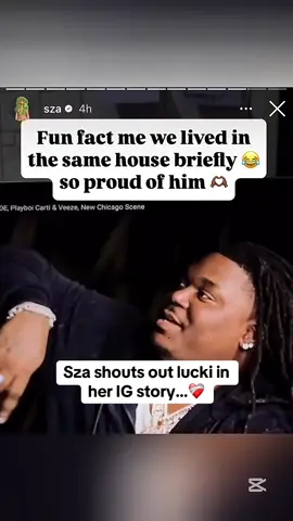 Sza shouts out lucki 🔥 #sza #lucki #kto #kidstakeover #interview #foryoupagee #goviral 