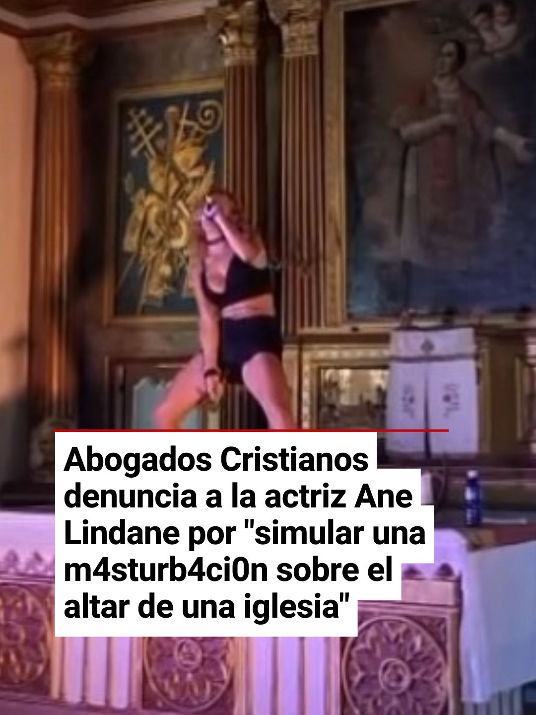 La Fundación Española de Abogados Cristianos ha presentado una denuncia contra la actriz Ane Miren Hernández, conocida como Ane Lindane, por 