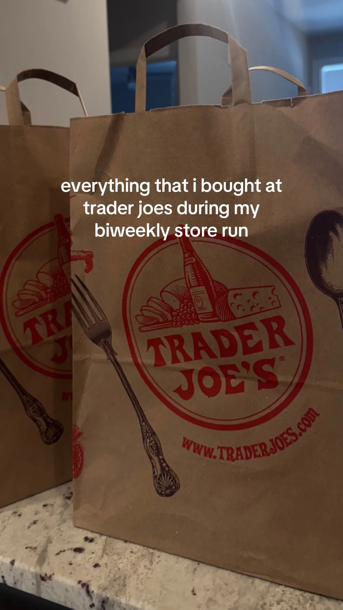 u know its real when u check to see how far it is from the new apartment lol! trader joes we are back baby! 😛 #traderjoes #traderjoeshaul #traderjoesfoodreviews #traderjoesmusthaves #traderjoesfinds 