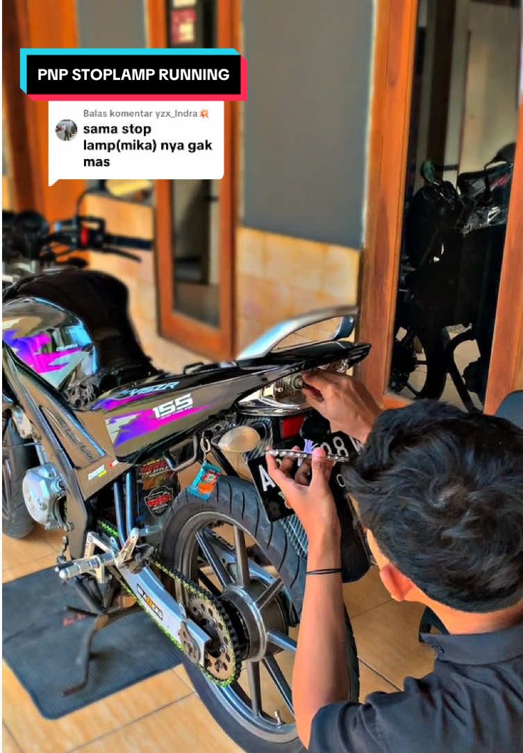 Membalas @yzx_Indra💥 lampu aja mas mika pakai orine , pnp tinggal colok pkoke 😁 #fypシ゚ #tiktokaffliate #vixionroadrace #vixion_modifikasi #vixionkomorod #vixionsolostyle #stoplamprunning #stoplampvixion 