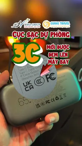Cục sạc dự phòng 3C mới được đem lên máy bay #tiktokgiaitri #sohagroup #giangtravel #2025 #dulich #travel #dulichhe #sacduphong #maybay #3c 