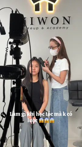 Kiếp nạn học tóc mà mất lược 🥲🥲🥲 #makeupbyPonmi #xuhuongmakeup #hiwonmakeup #hiwonmakeupacademy #makeuptiengiang #makeupartist #xuhuong #viral 