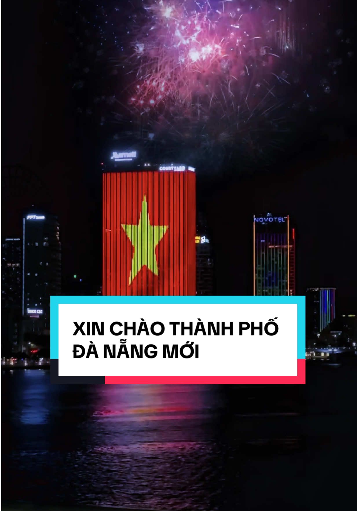 43 chào ae cả nước. Đêm nay cả thành phố hân hoan đón chào thành phố mới, khát vọng mới, thắng lợi mới 😍🎉 #danangne #danangmoi 