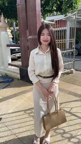 ลุคไปวัด🤍🙏🏻 #ทําบุญ #ชุดใส่งานบุญ #สไตล์การแต่งตัว #แจกพิกัด 