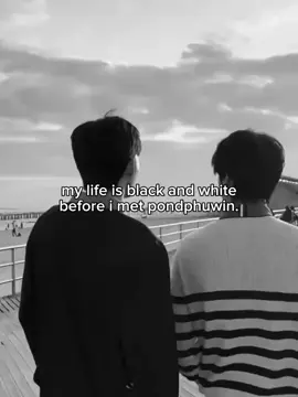 Everything used to feel empty and colorless. Then came PondPhuwin soft glances, warm smiles and suddenly, my world felt alive. Maybe happiness doesn’t look the same for everyone,but for me it looks like them.. #pondnaravit #phuwintang #pondphuwin #thaienthu #pondphuwinmoments #fyp #xyzbca #4u 
