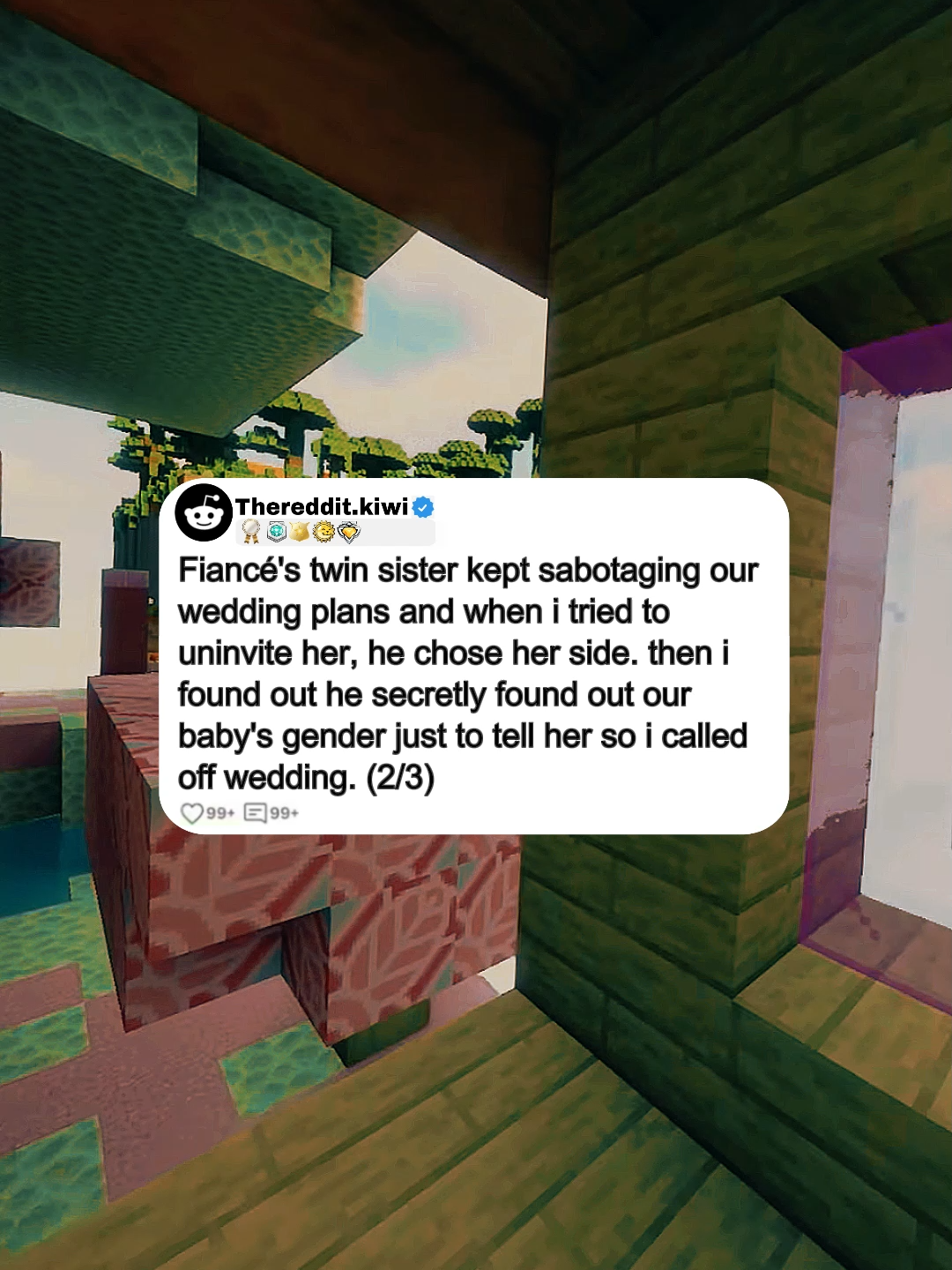 Fiancé's Twin Sister Kept Sabotaging Our Wedding Plans and When I Tried to Uninvite Her, He Chose Her Side. Then I Found Out He Secretly Found Out Our Baby's Gender Just to Tell Her So I Called Off Wedding. (2/3) #minecraftparkour #reddit #redditstories