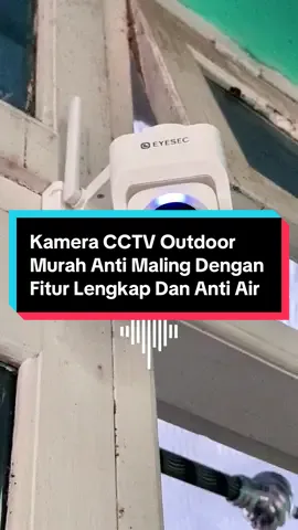 Kamera CCTV Outdoor dari EYESEC siap jaga rumah 24 jam nonstop! Dilengkapi fitur komunikasi 2 arah, motion tracking, alarm anti maling, dan lampu otomatis. Kualitas gambar full HD, tetap jernih siang malam berkat infrared-nya. Sudah tahan air dan cuaca ekstrem, jadi cocok buat dipasang di teras, halaman, pagar rumah, atau toko. Kamera ini bisa gerak ngikutin objek, jadi maling langsung ketahuan! #cctvoutdoor #kameracctv #eyeseccctv #kamerapengawas #cctvtahanair #cctvterbaik #motiontracking #alarmantimaling #cctvrumah #cctvkualitasHD #cctvinfrared #cctvantipecah #cctvmalamhari #cctvcanggih #kameraoutdoortahanhujan #cctv2arah 