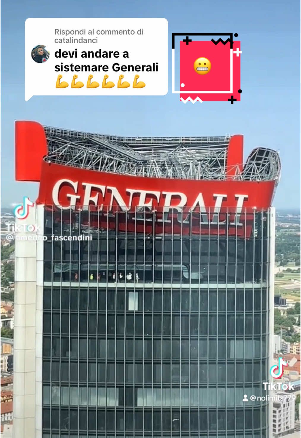 Risposta a @catalindanci #insegnagenerali #generalimilano #nolimitslavorisufune #follovers #milanotoday #citylife #neipertee 