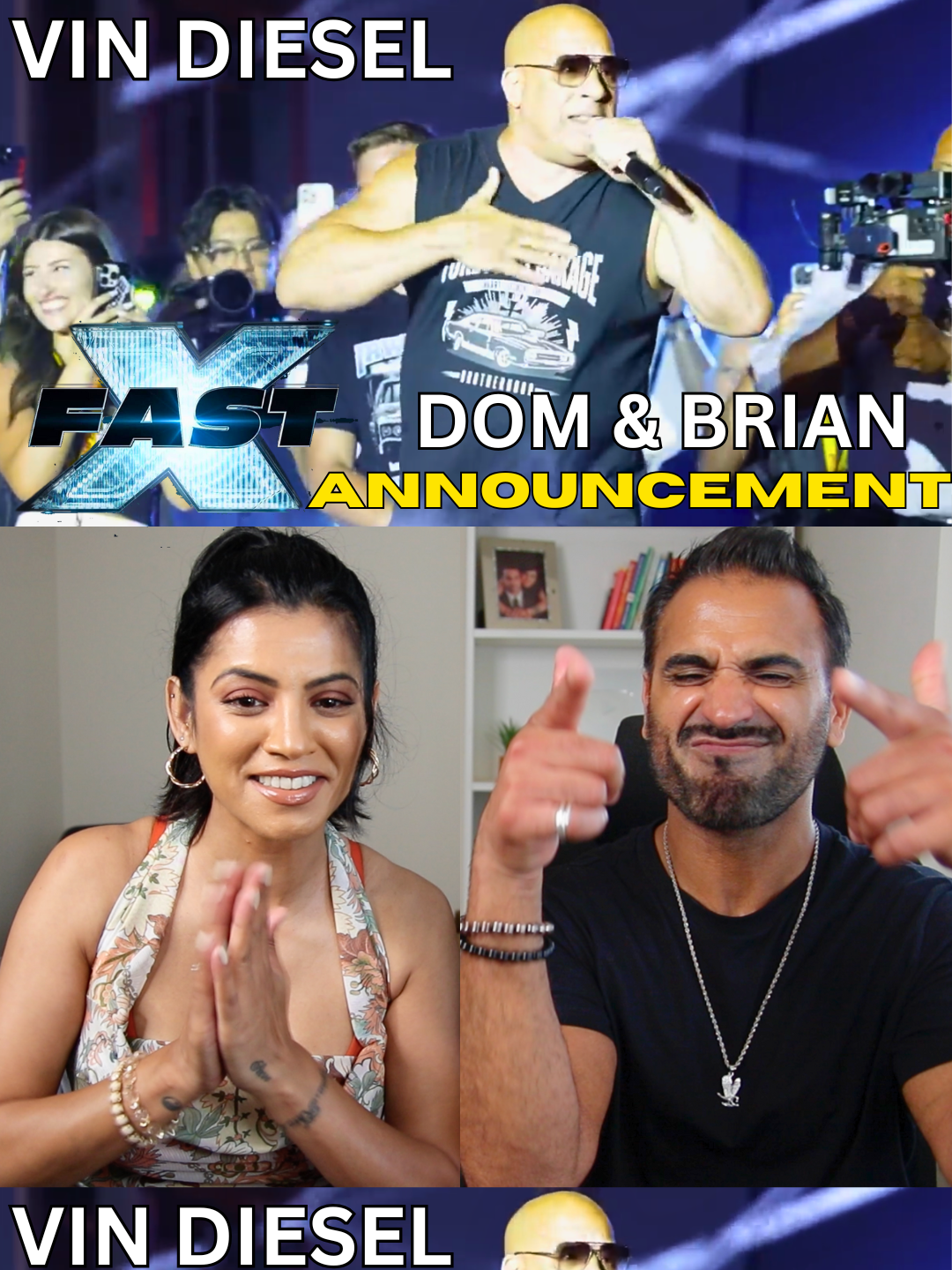 Fast and Furious 11 Announcement - Dom & Brian BACK in Fast X Part 2! 🎬 Fuel Fest Announcement - Vin Diesel teases Brian’s return in Fast & Furious X Part 2! We reacted and we’re hyped! Will you watch too? #FastX #Fast11 #vindiesel #paulwalker #brianoconner #dom #FastAndFurious #TrailerTok #MovieTok #Kulartalks #trailer #trailertok #movietok #filmtok #fyp