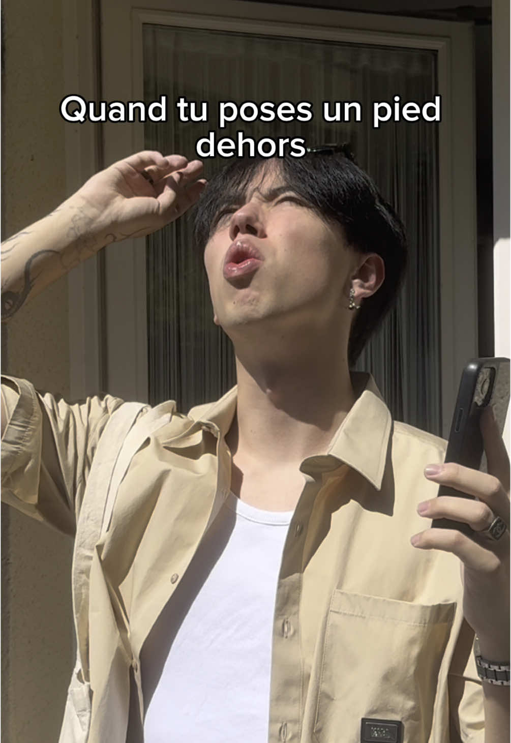 Je suis trop blanc pour supporter la chaleur là