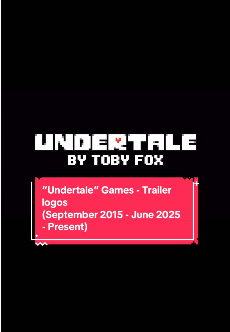 “Undertale” Games - Trailer logos #undertale #logo #fyp #game #gaming #tobyfox #undertale10thanniversary #megalovania #rpg #indie #indiegames #underground #battle #story #monster  #undertalegame  #deltarune  • #deltarunechapter1  • #deltarunechapter2  • #deltarunechapter3  • #deltarunechapter4 