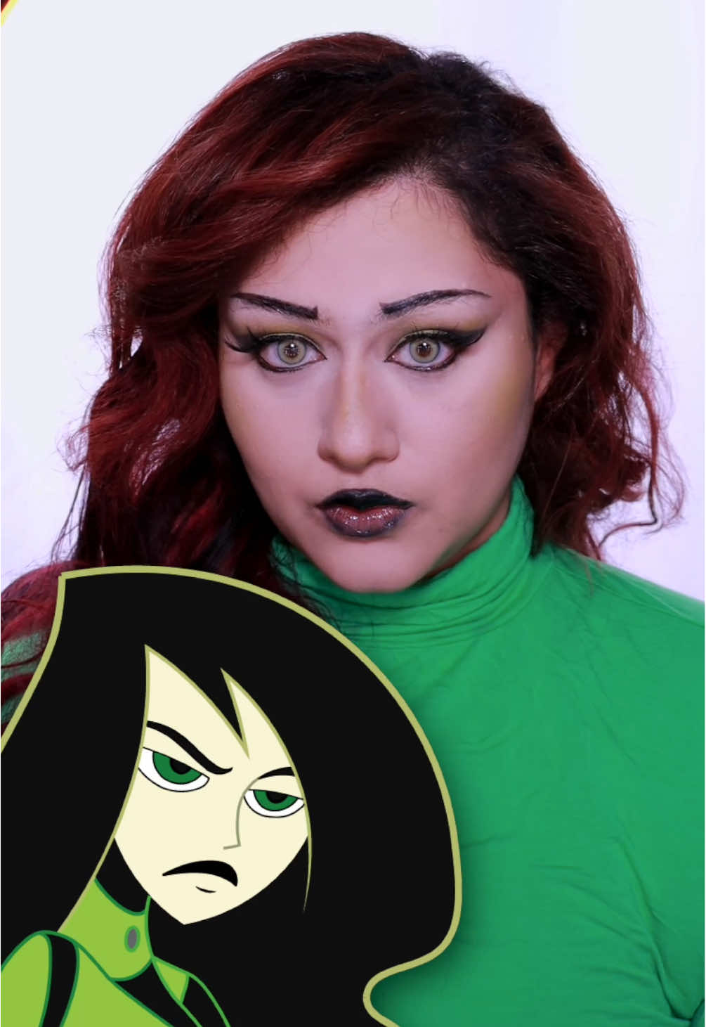 Replying to @rampaige1008 Shego is finally the Cartoon Makeup Monday Baddie!  Shego Makeup  Shego Kim Possible Baddie Makeup 