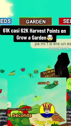61.976 Puntos en el evento Summer Harvest en Grow a garden 🤯🤑 #summerevent #points #growagarden #fyp #roblox 